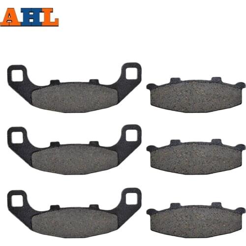 AHL Motorcycle Discs Front & Rear Brake Pads For KAWASAKI ZXR250 ( ZX250 A1/A2/B1/B2) 1989-1990 GPX250 KR-1