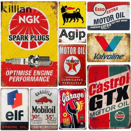 American Motor Oil Metal Plate Retro Fashion Metal Poster Metal Sign Parking Gas Station Bar Wall Decoration Tin Sign