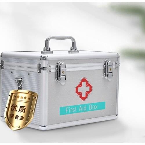 12 inch Aluminium Alloy First-aid kit Household Durable Storage Box Portable Special-purpose Medical Box for School Home