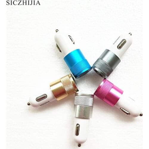 Dual USB2.1V small steel gun car charger for Opel Astra VAUXHALL MOKKA Zafira Insignia Vectra Antara