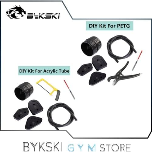 Bykski PETG+Acrylic+ Hard Tube Pipe Bender/Cutter/Chamfer/Rubber/Strip/Steel Saw PC Water Cooling Bend Tool Kit