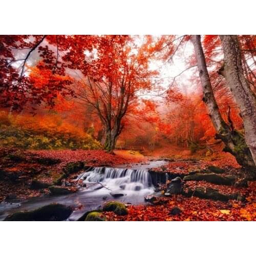 C12459 tree scenery cross stitch Oil painting girl 11/ 14ct /16/28/27CT cloth cotton thread embroidery DIY handmade