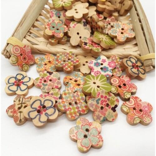 Wood Sewing Button Scrapbooking At Random Two Holes Plum color 1.8cm Dia, 60PCs 2015 new