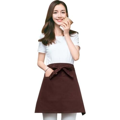 Bust half length Aprons tea shop men and women around the waist coffee shop overalls