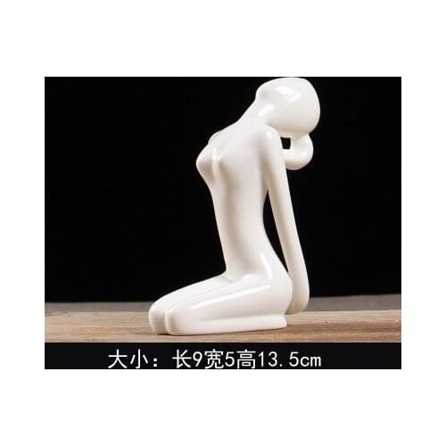 Yoga figure furnishing simple home crafts coffee bar living room wine cabinet opening gifts hall Modern home