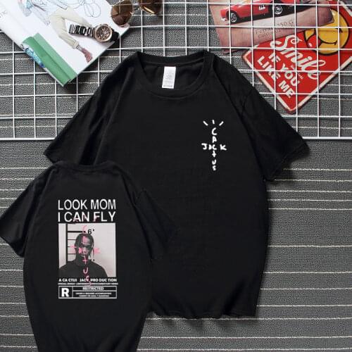 New Cactus Jack T Shirt Men Women Top Cotton Printed T-shirt Vintage Streetwear Swag Tees Travis Scott Astroworld Hip Hop Tshirt