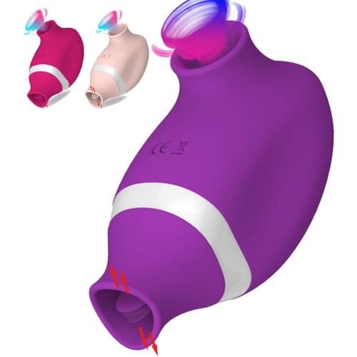 Clitoral Sucking Vibrator Oral Tongue Pussy Licking Clitoris Stimulator Clit Nipple Pussy Licking Sex Toys for Women Couples