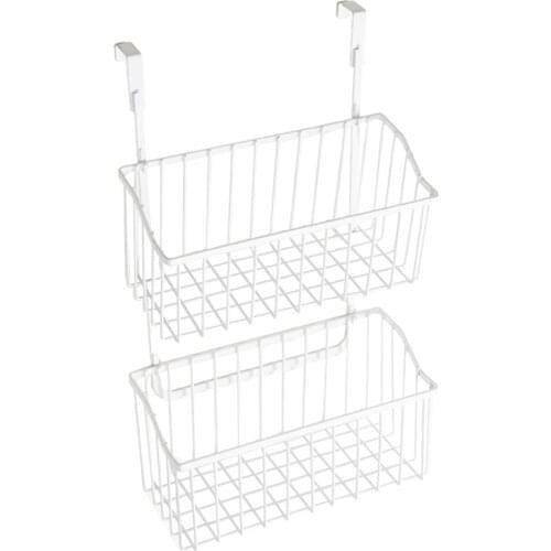 Storage Basket Cabinet Cupboard Household Shelf Door Hanging Home Organizer Rack Bathroom Kitchen Sundries Nodic Style