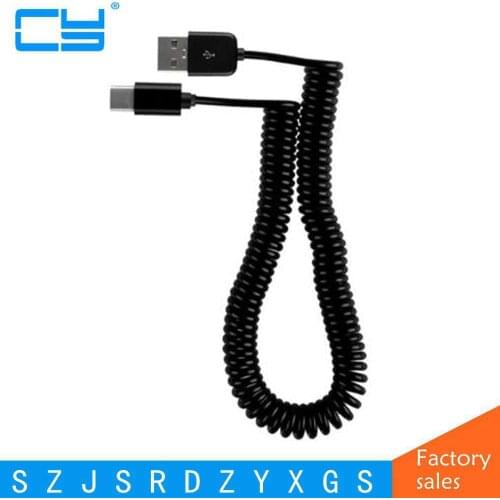 Bold Copper Wire Spring USB 3.1 Type C Cable Charge Stretch Cord for Nokia N1 OnePlus 2 ZUK Z1 Xiaomi 4C MX5 Pro Nexus 5X 6P