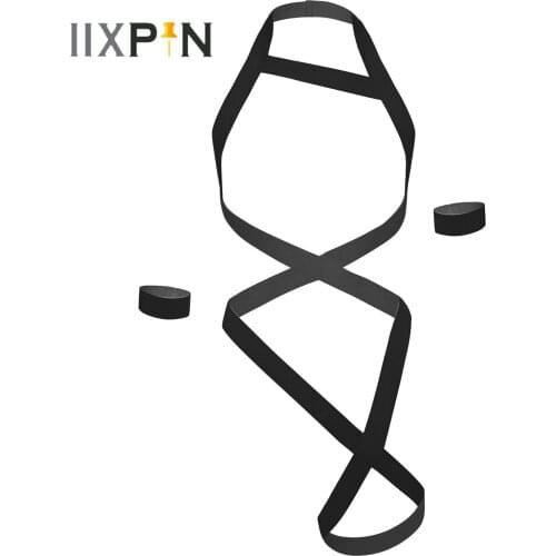 Men Sexy Bondage Hollow Out Design Elastic Strap Muscle Show Costumes Male Halter Lingerie Body Belt Chest Harness with Armband