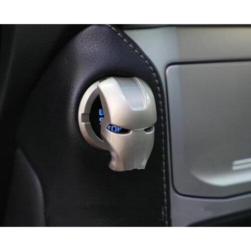 For Iron Man Push to start switch button cover Ignition switch protection cover GM decorative automotive products
