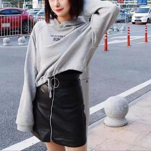 New Women Short Hoodies Spring And Autumn Casual Hoodies