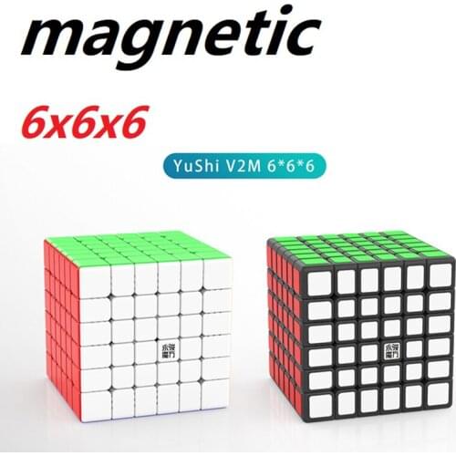New Yongjun YJ Yushi 6X6X6 V2 M puzzle magnetic V2 M magic cube 6x6 6M Magic Cube Profissional Cubo Magico Education Toy Kids