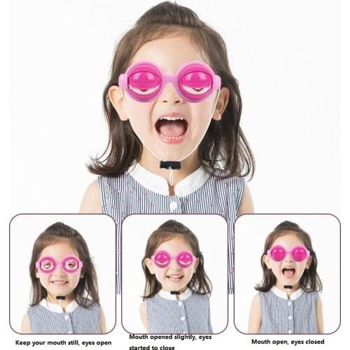 Crazy Eyes Glasses Toys Supplies Kids Party Favor Funny Pranks Glasses For Christmas Birthday Gift Plastic Novelty Toys Kids Toy