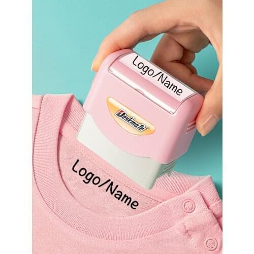 Logo/Name Custom-Made Stamp Boys Girls DIY For Children Customized Sticker Seal Student Clothes Chapter No Fade Security 06