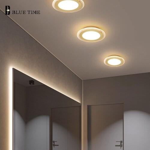 Modern Led Ceiling Light For Living room Bedroom Dining room Balcony Corridor Lights Gold Acrylic Home Ceiling Lamp Luminaires