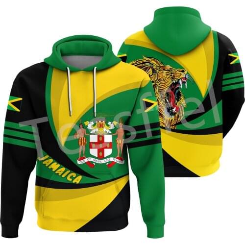 Tessffel County Flag Africa Jamaica King Emblem Lion NewFashion Tracksuit 3DPrint Men/Women Streetwear Harajuku Funny Hoodies B6