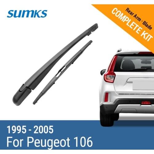 SUMKS Rear Wiper & Arm for Peugeot 106 1995 1996 1997 1998 1999 2000 2001 2002 2003 2004 2005