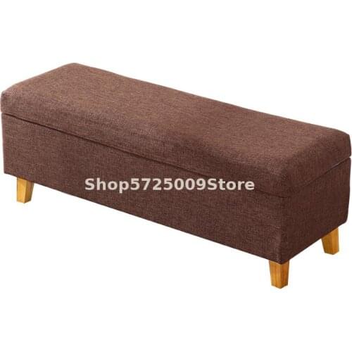 Fitting Room Stool Clothing Store Rest Stool Storage Stool Modern Rectangular Stool Fabric Sofa Shoe Stool