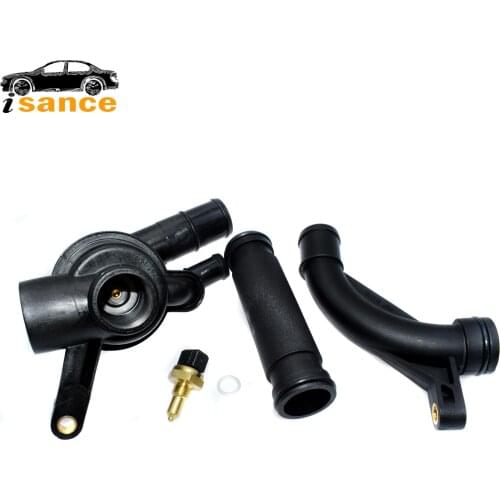 For MG MG ZS ZT-T Rover 45 75 800 V6 3 Pcs Engine Coolant Thermostat & Hose Set PEM101050 PEH101050 PEL100570 PEL000090