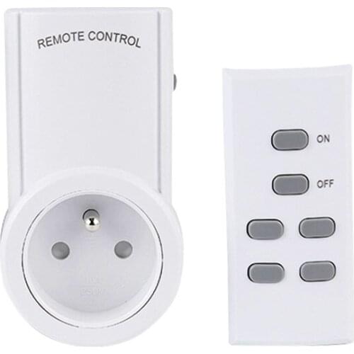 ESPLENTY Smart Socket Remote Control Wireless Outlet France Plug (1 Socket+1 Remote)