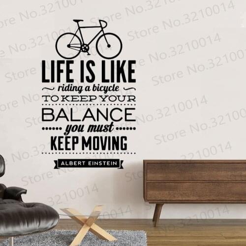 Vinyl Wall Sticker Spanish Quote Inspiring Phrase Life Likes Biking Wall Decal Living Room Home Decor Wall Art Poster RU281