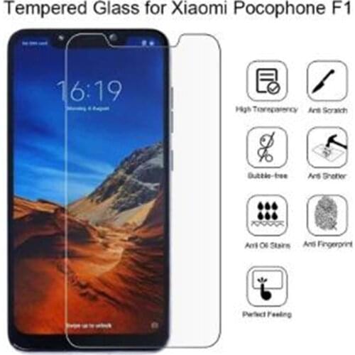 Protective glass For Xiaomi Pocophone F1 Screen Protector Tempered Glass For Xiaomi Pocophone F1 Film For Poco F1 Glass