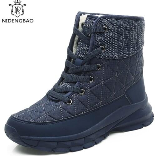 Winter Fashion Womens Casual Shoes Ankle Boots Non-Slip Snow Boots Woman Warm Cotton Footwear Outdoor Platform Boot Wholesale