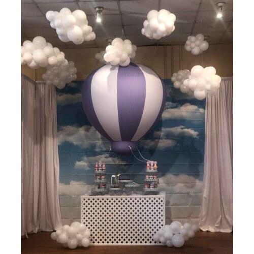 1.5m(5ft) PVC hot air balloon inflatable hanging balloons for baby shower party birthday/nursery/event wedding decoration