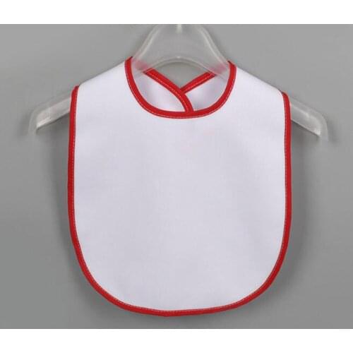 10pcs 24*37.5cm Sublimation Blank Baby Bib DIY Thermal Transfer Baby Burp Cloths Waterproof Bib