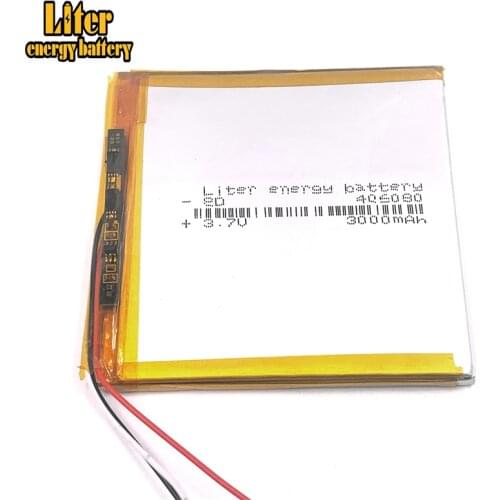3wire 406080 3.7V 3000mah tablet battery with Protection Board For VX787 VX530 VX540T VX585