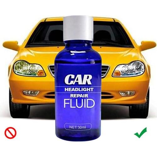 30ml/10ml Car Headlight Repair Agent Headlight Polish Oxidation Liquid Cleaner Renewer Truck Light Lens Restoration Liquid