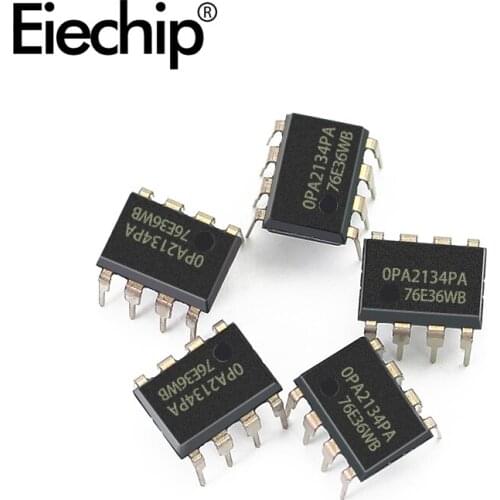 5PCS/lot OPA2134PA DIP8 high-performance audio amplifier IC, active integrated circuit OPA2134 original AUDIO IC