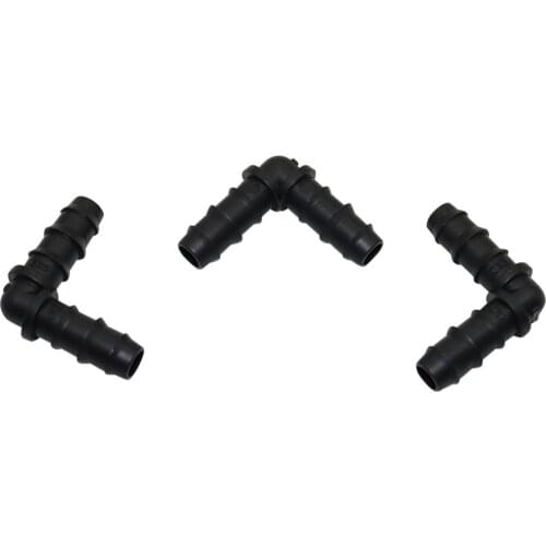 8mm Barb Elbow connector Greenhouse Drip irrigation system Pipe fitting Garden Accessories Agriculture Hose Adapter 30 Pcs