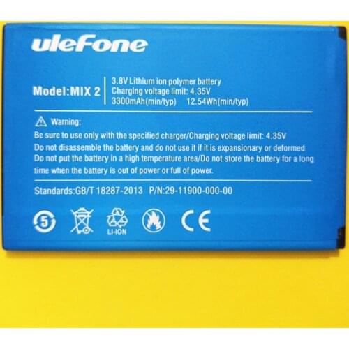 AZK New 3300mah 3.8V Battery for Ulefone Mix 2 5.7 inch MTK6737 Quad Core smart phone battery