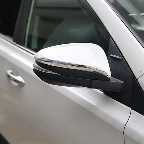 For TOYOTA NOAH VOXY Accessories 2014 2015 2016 2017 car Styling ABS Chrome Car Rearview mirror decoration strip Cover Trim