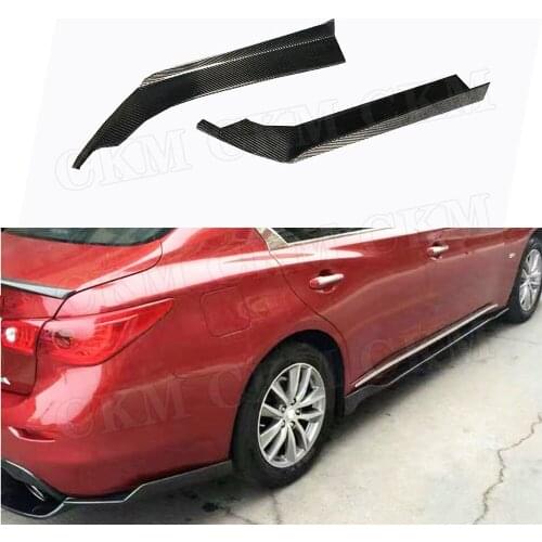 Carbon Fiber Material Rear Bumper Lip Splitters Flaps Apron For Benz For BMW For Audi For Universal Cars Auto Car Decoration