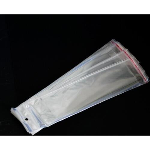 Free Shipping Clear Resealable Cellophane/BOPP/Poly Bags 6*27cm Transparent Opp Bag Packing Plastic Bags Self Adhesive Seal