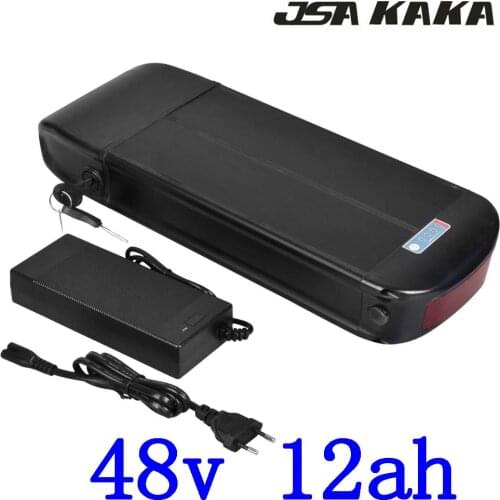 Free Customs Tax 48V 12Ah Electric Bicycle 48V 13AH 12.5AH 10Ah Lithium Battery 48V 500W 750W E-Bike Battery With 2A charger