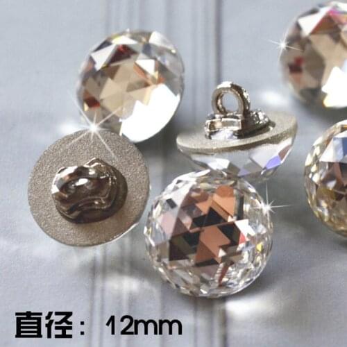 Bling Bling 20pcs High Quanlity Fashion crystal buttons 7 color shank button for Chiffon shirt,sewing button,garment accessories