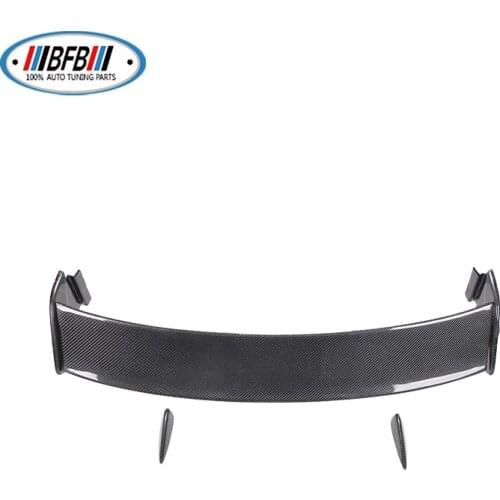 BFB 1PCS GT Style Big Rear Spoiler Boot Wing Lip Real Carbon Fiber Add on Fit For BMW Mini 2011-2015