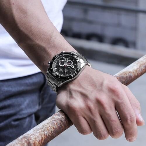 2021 NAVIFORCE Sports Watches for Men Waterproof Quartz Luxury Watch Full Steel Male Date Clock Chronograph Relogio Masculino