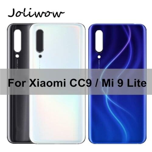 For Xiaomi Mi CC9 Battery Cover Back Glass Panel Rear Door Mi9 Lite Housing Case Replace For Xiaomi CC9 Battery Back Cover