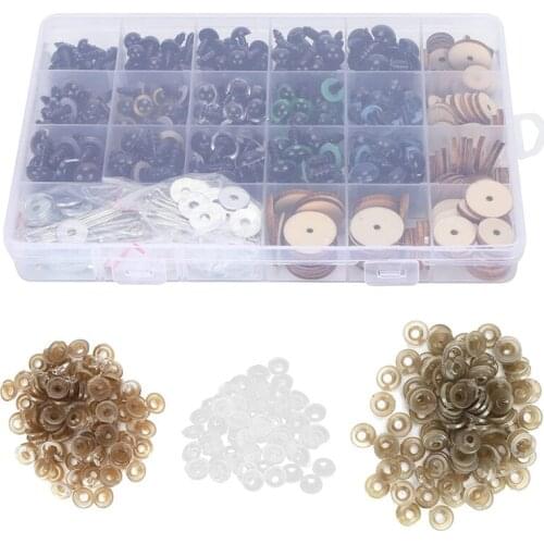 Plush Doll Plastic Eyes for Craft with Washers for Small Dolls Eyes Plush Animals Knitted Toy Plastic Safety Eyes