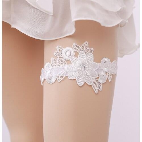 Gtglad Lace Wedding Garter flowers Womens Sexy Garters romantic Marriage Ceremony Bridal Thigh ring suspenders accessories