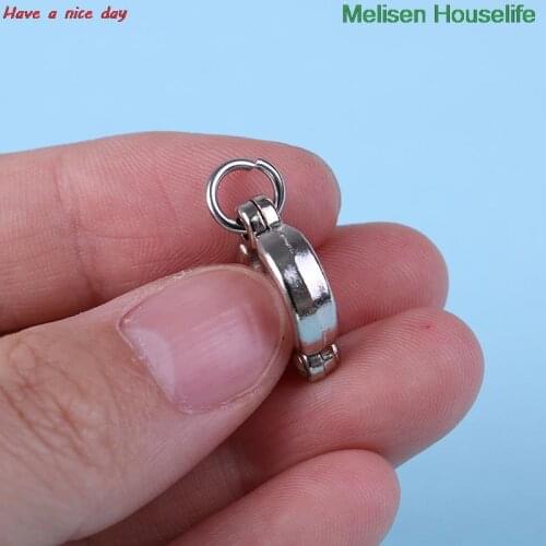 2pcs Pet Birds Training Leash Rings Clip Parrot Flying Accessory Pigeon Leg Ring Zinc alloy Silver Birds supply Foot Ring