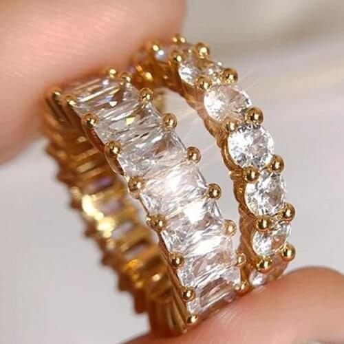 Handsome Anniversary Wedding Band Rings for men AAAAA zircon Stone White Gold Filled male Party ring jewelry