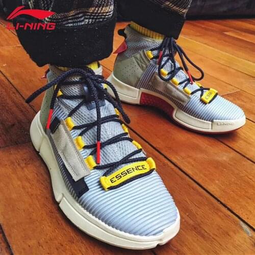 Li-Ning Men ESSENCE II WS Basketball Leisure Shoes Medium Cut Wearable Comfortable LiNing Sport Shoes Sneakers AGBP029 SJFM19