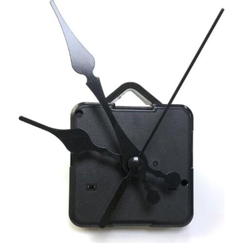 Clock Mechanism Hanging Black Quartz Watch DIY Wall Clock Movement Mechanism with hook Parts Repair Replacement Tools shaft 12mm
