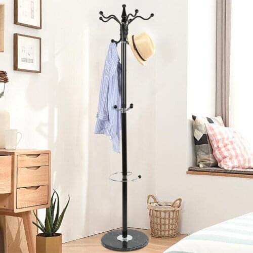 Metal Hooks Stand Coat Rack Tilt Hook Storage Holders Hat Cloth Hanger Holder Storage Rack Living Room Furniture HWC